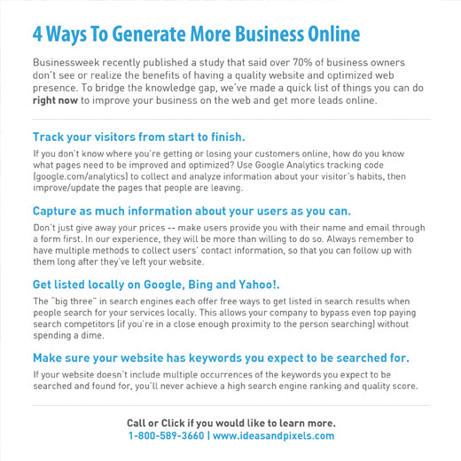 4 Ways To Generate More Business Online