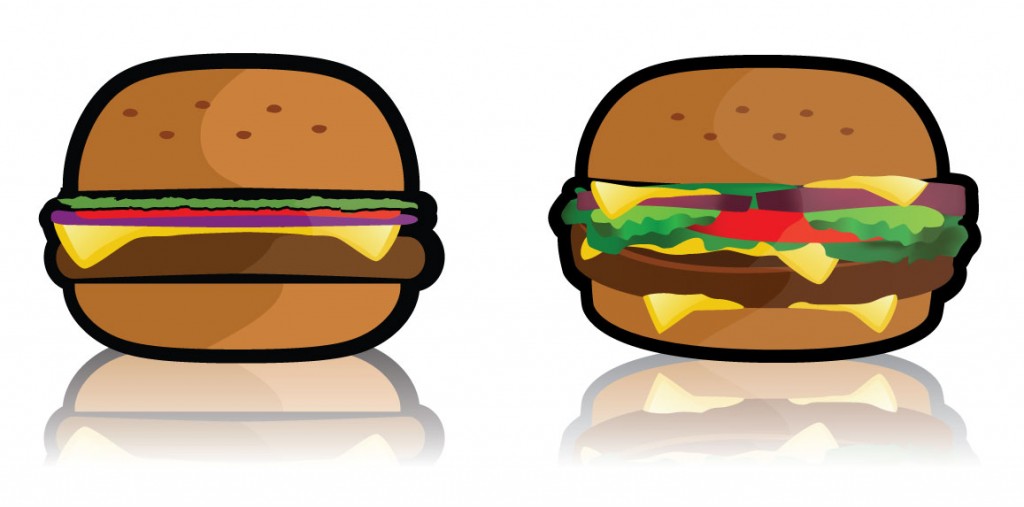 Free Hamburger Vector from Ideas and Pixels